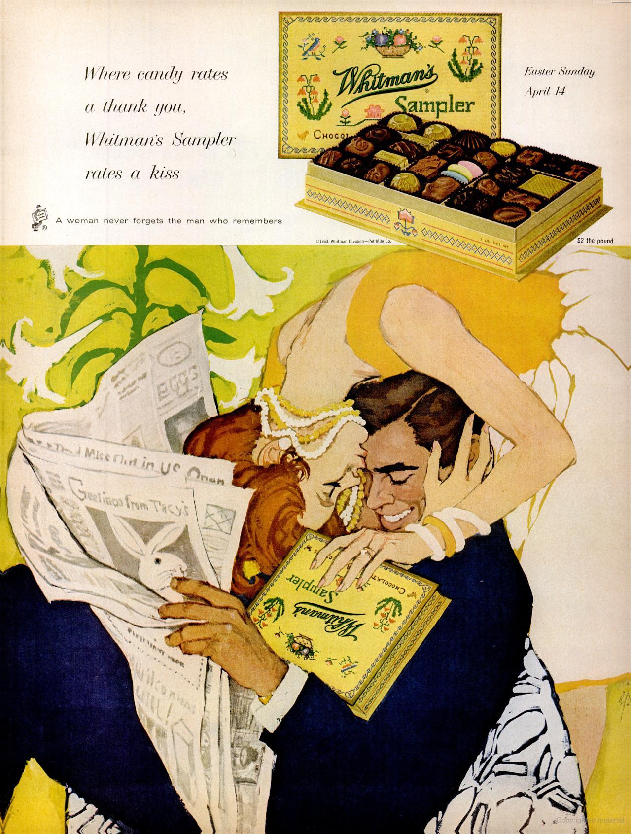 whitman's sample easter sunday advertisement